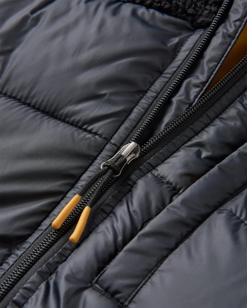 Elowen Kapuzen-Isolierjacke - Schwarz
