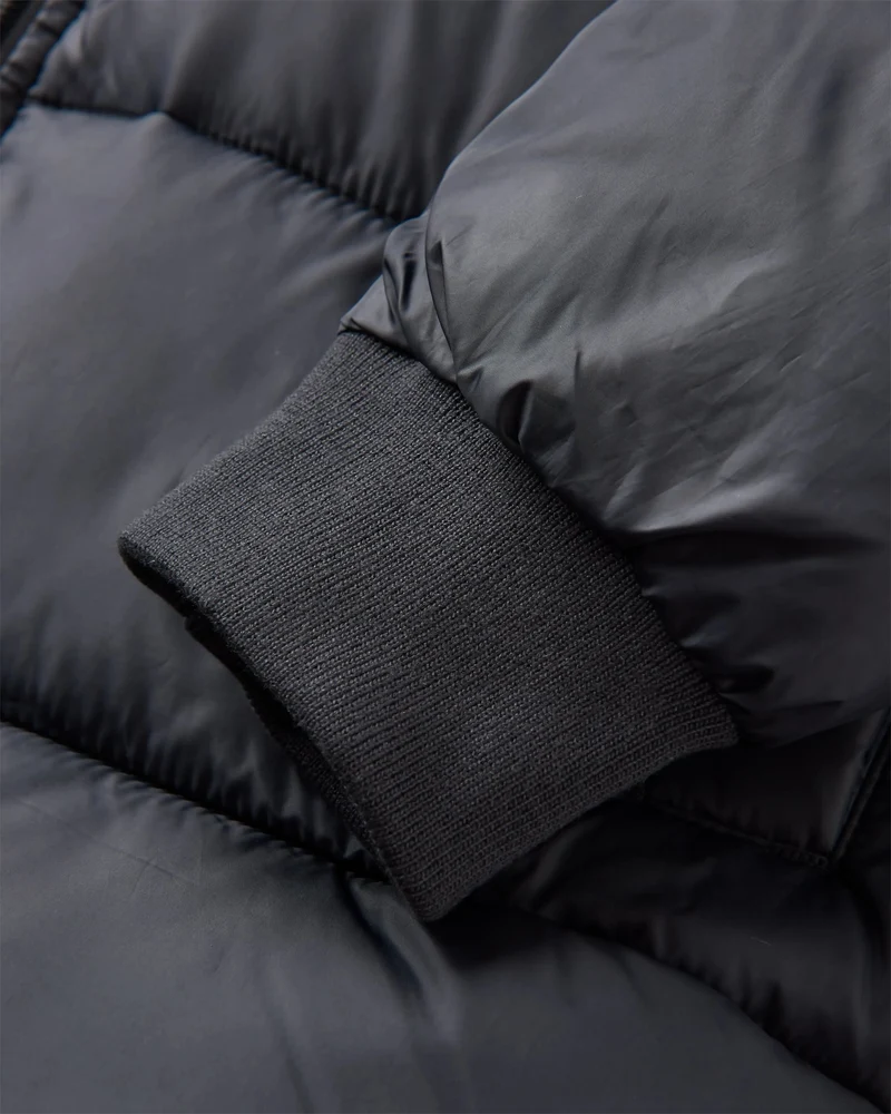Elowen Kapuzen-Isolierjacke - Schwarz