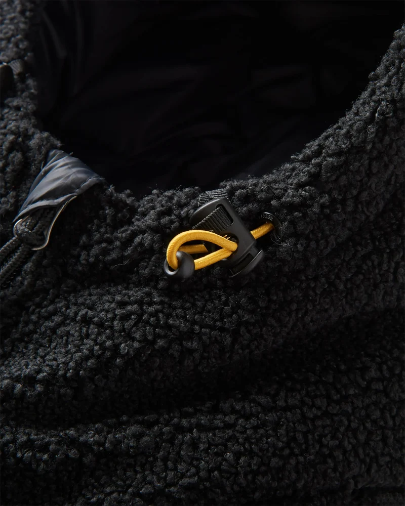 Elowen Kapuzen-Isolierjacke - Schwarz