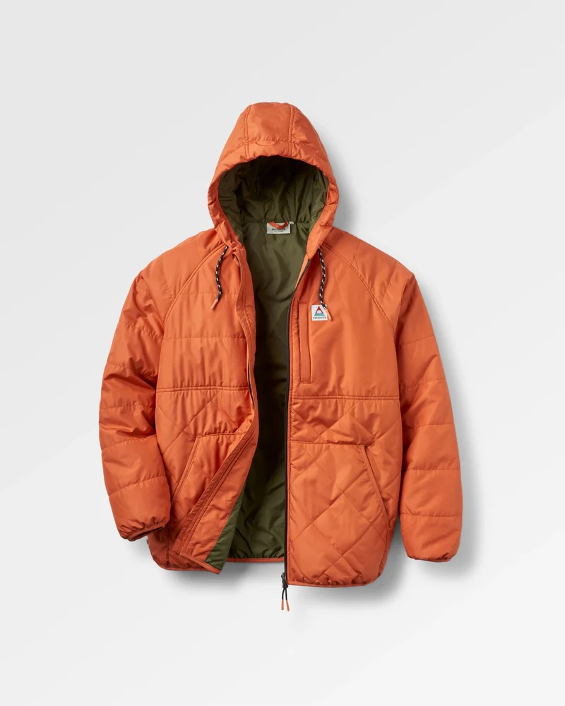 Dylan Isolierte Full-Zip-Jacke - Verbranntes Orange