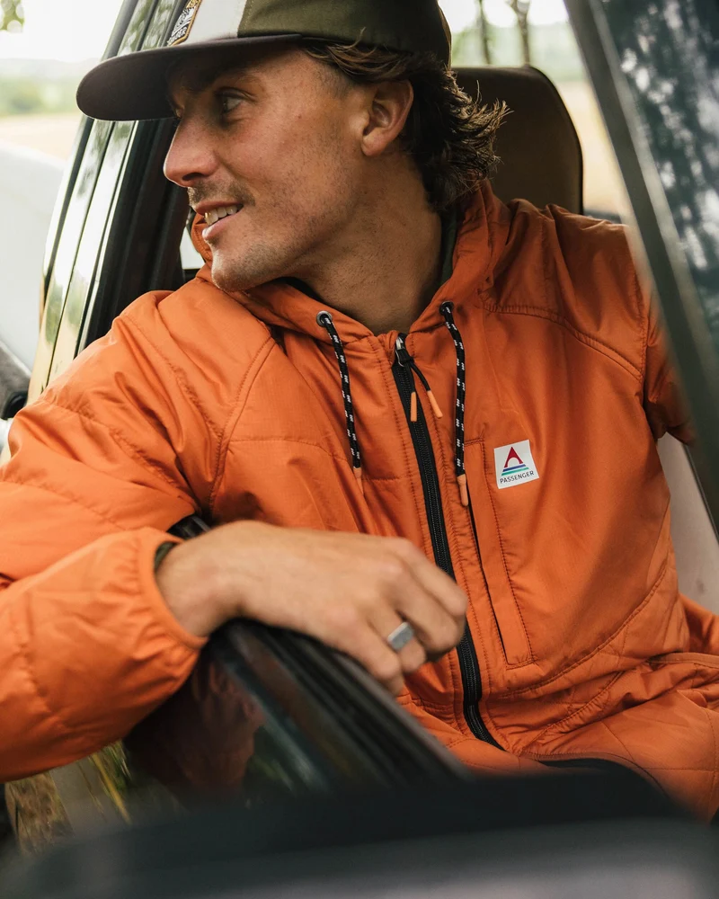 Dylan Isolierte Full-Zip-Jacke - Verbranntes Orange