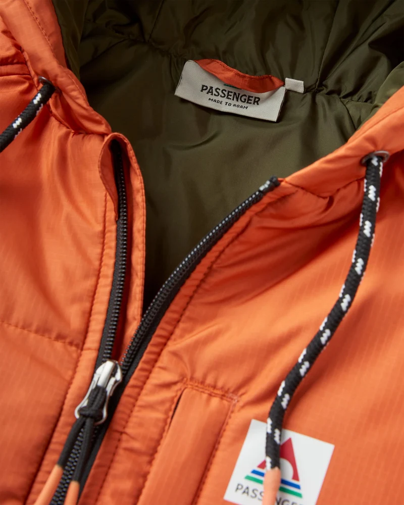 Dylan Isolierte Full-Zip-Jacke - Verbranntes Orange