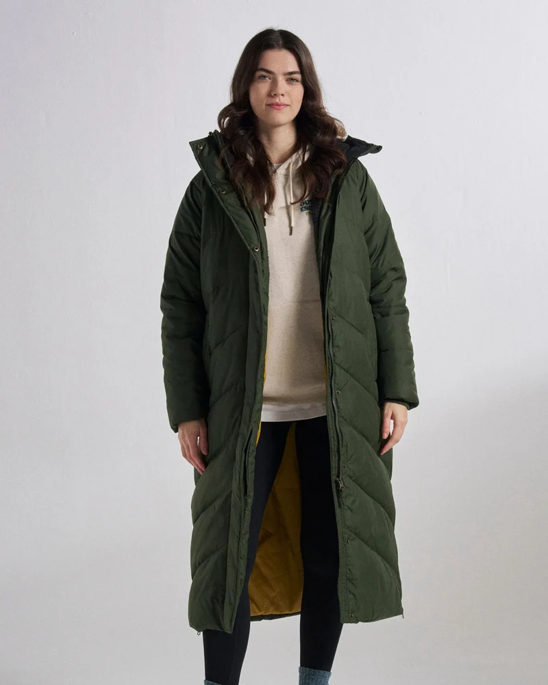 Tasman Long Insulated Jacket - Tannengrün