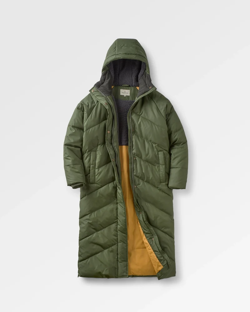 Tasman Long Insulated Jacket - Tannengrün