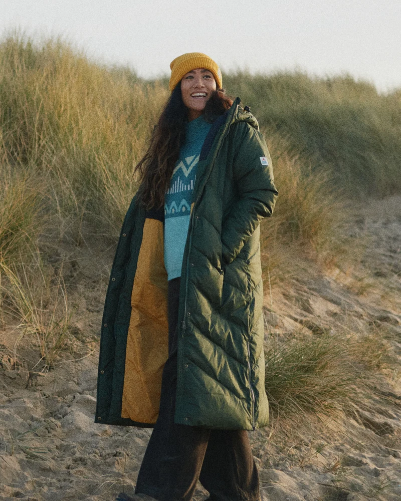 Tasman Long Insulated Jacket - Tannengrün