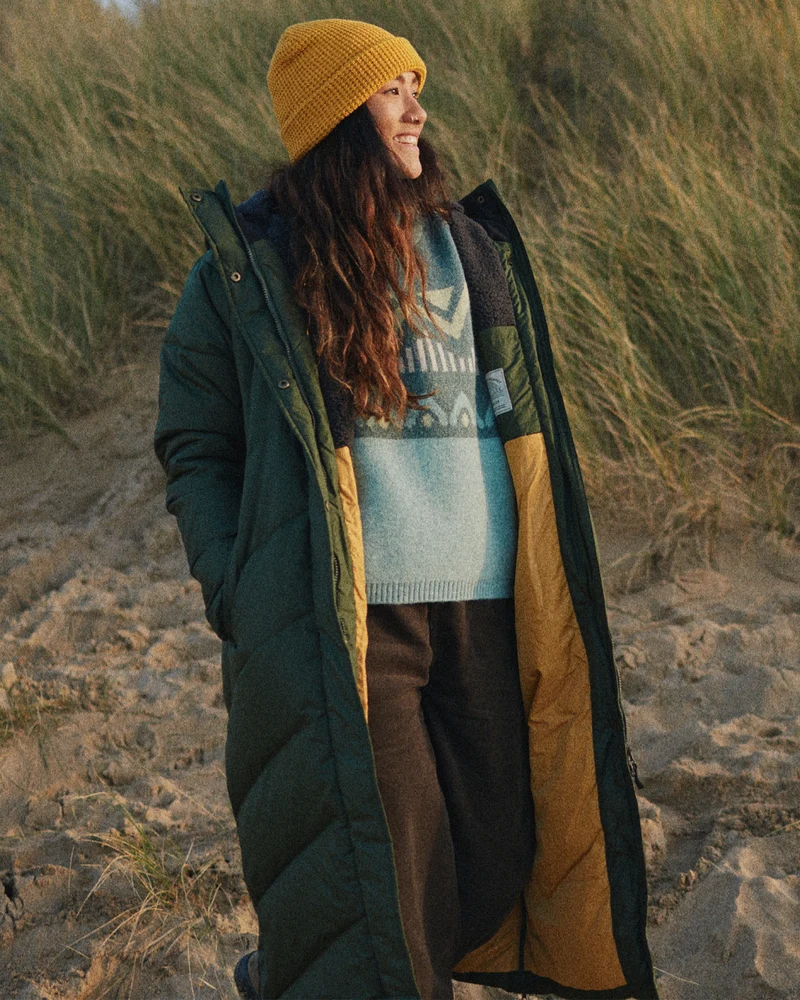 Tasman Long Insulated Jacket - Tannengrün