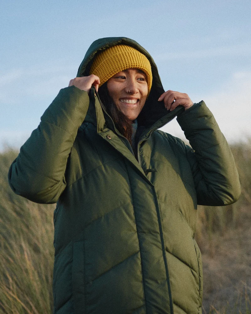 Tasman Long Insulated Jacket - Tannengrün