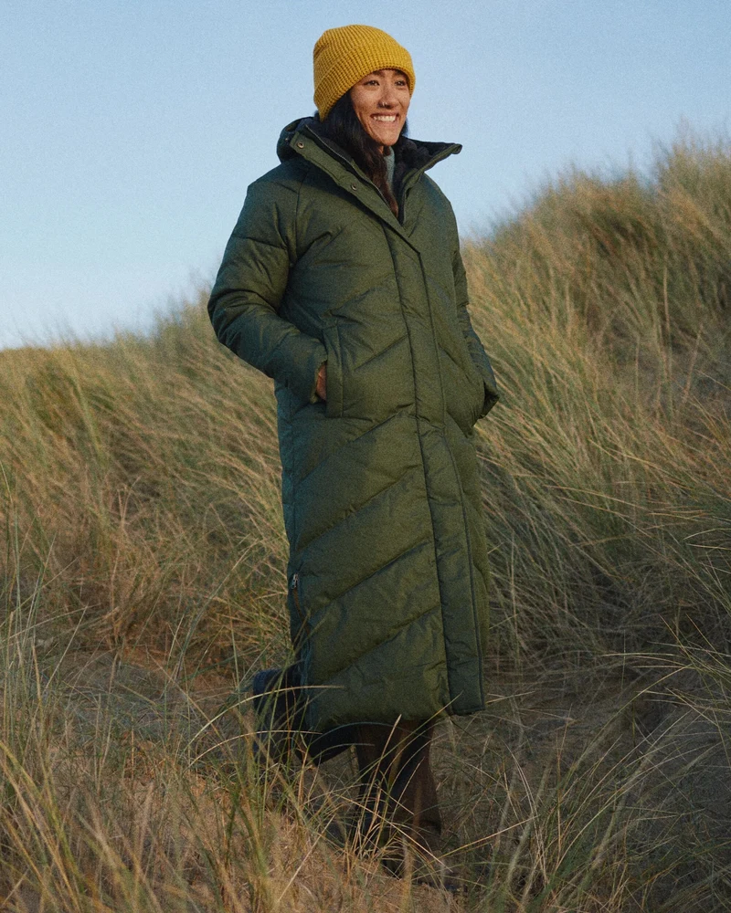 Tasman Long Insulated Jacket - Tannengrün