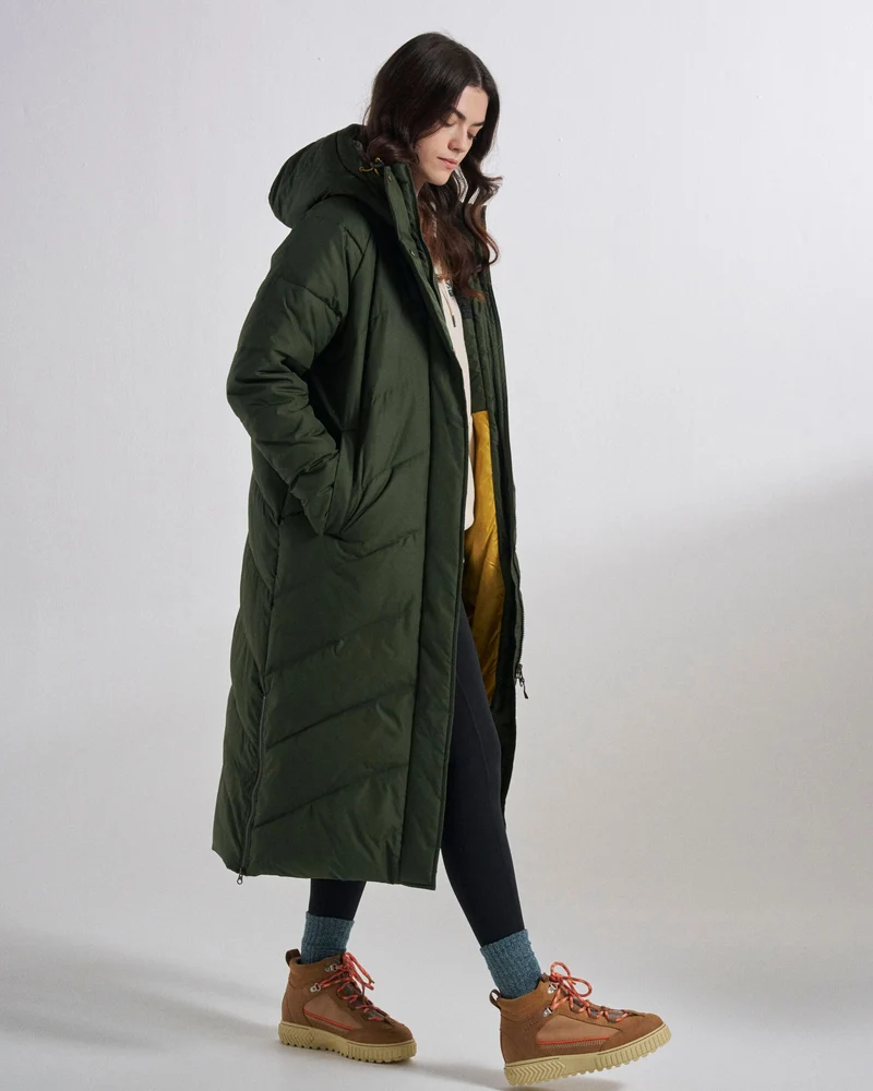 Tasman Long Insulated Jacket - Tannengrün