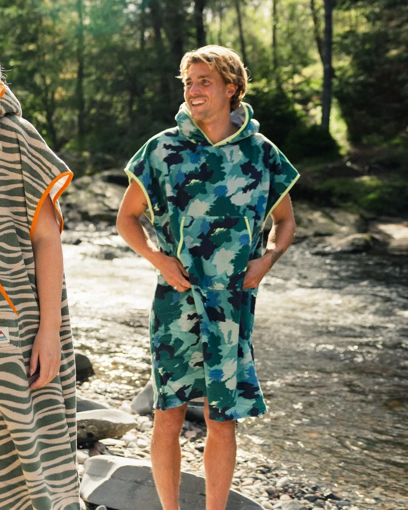 Tulum Surf-Poncho - Alpine Camo Khaki