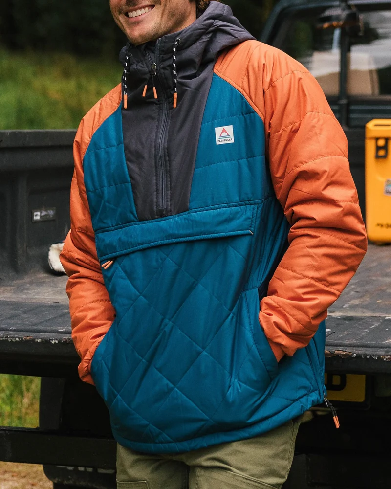Oceanic Isolierte Anorak - Tidal Blue/Burnt Orange