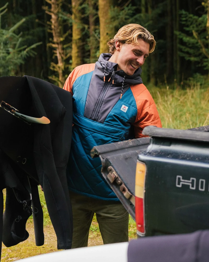Oceanic Isolierte Anorak - Tidal Blue/Burnt Orange