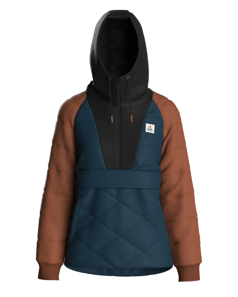 Oceanic Isolierte Anorak - Tidal Blue/Burnt Orange