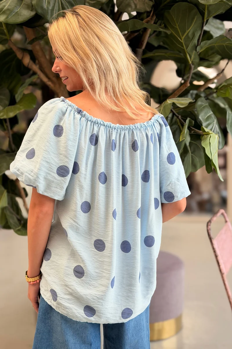 Luciana Top | Celeste