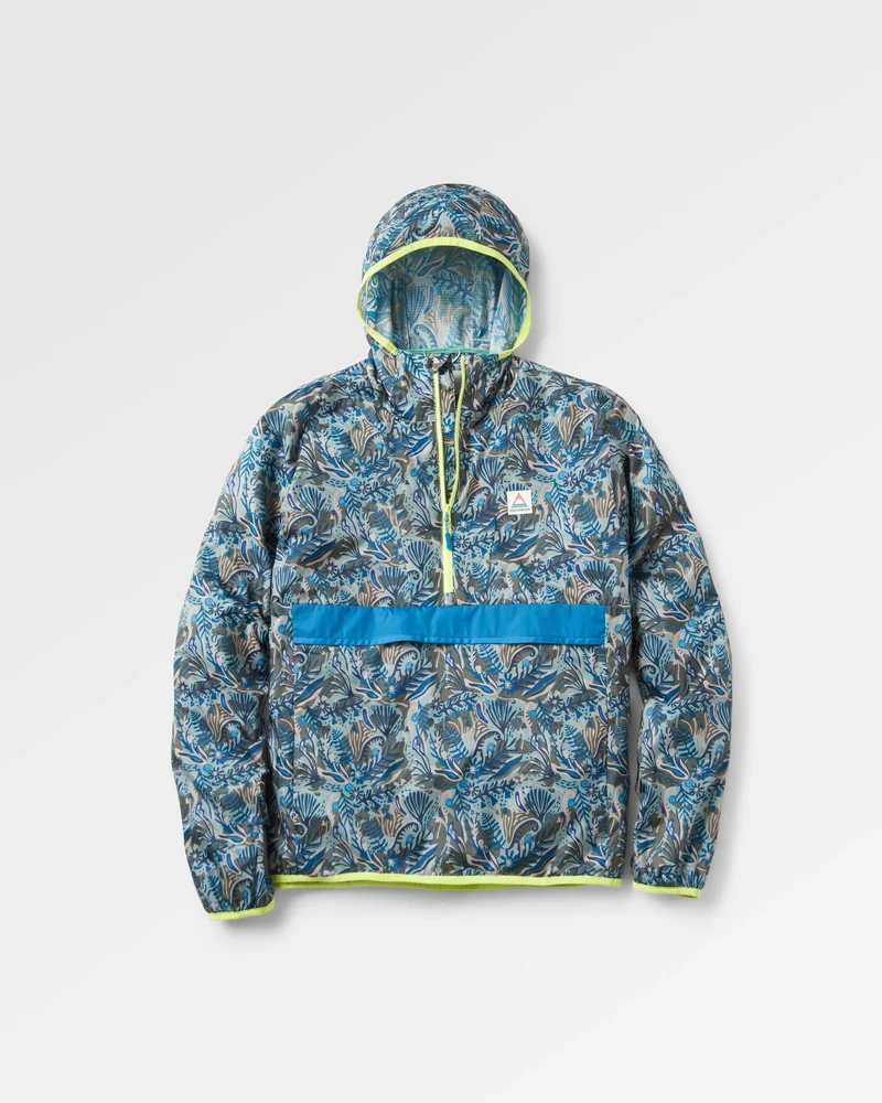 Gusto Windshell Anorak - Abstraktes Meeresalgen Pistazie