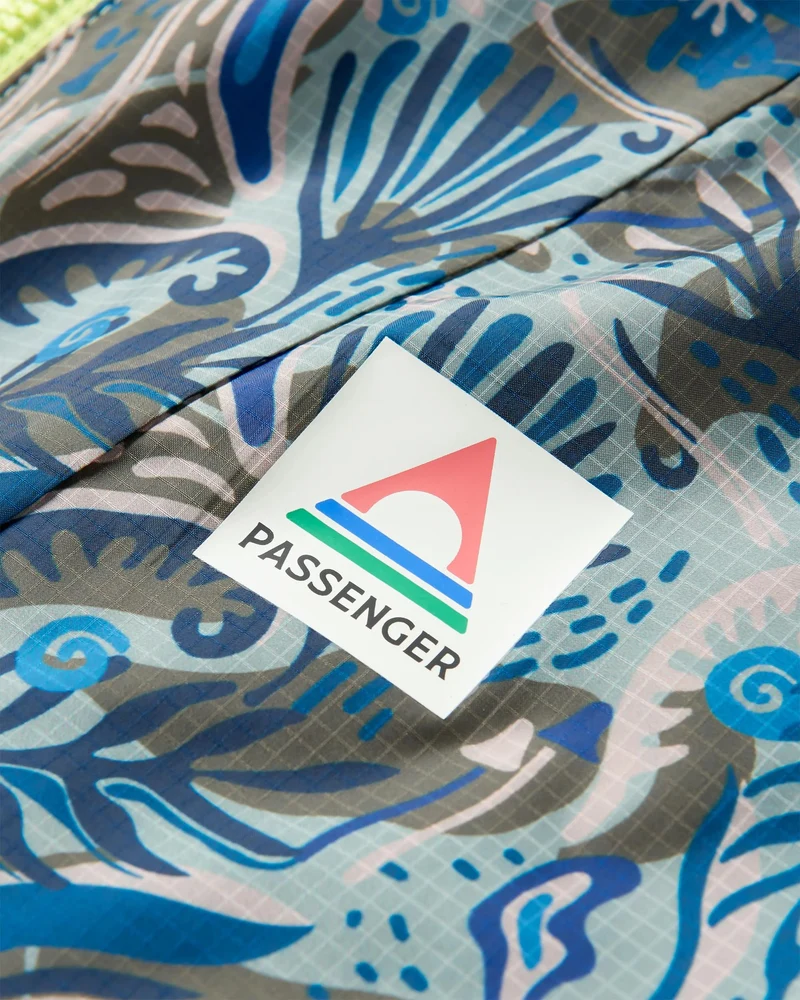 Gusto Windshell Anorak - Abstraktes Meeresalgen Pistazie
