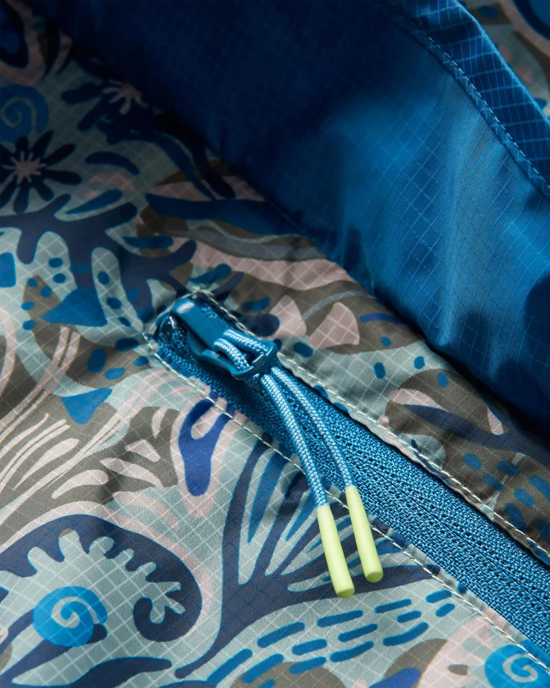 Gusto Windshell Anorak - Abstraktes Meeresalgen Pistazie