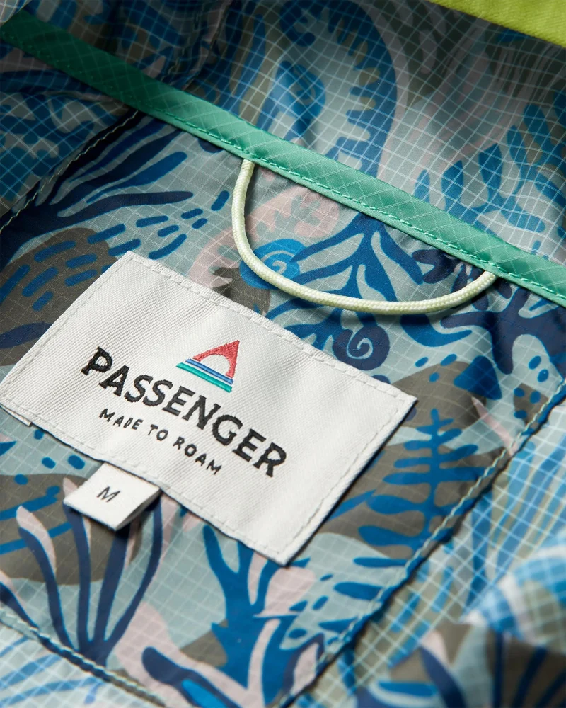 Gusto Windshell Anorak - Abstraktes Meeresalgen Pistazie