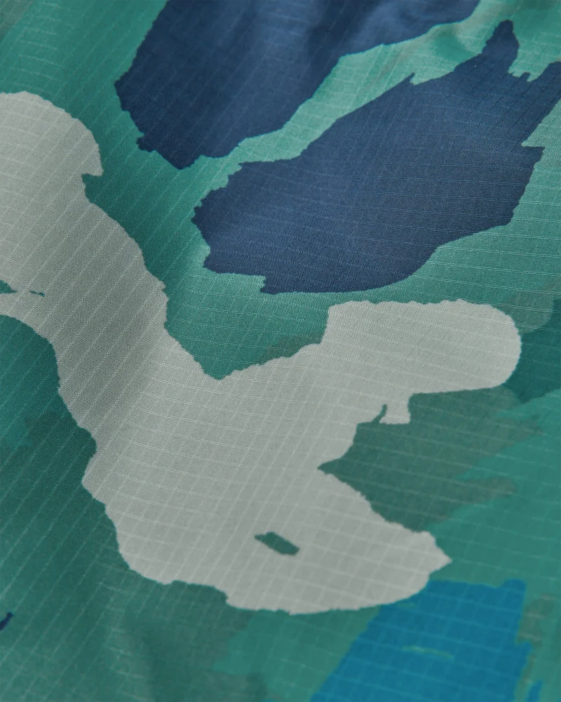 Waves Sherpa Lined Changing Robe - Alpine Camo Regenwald