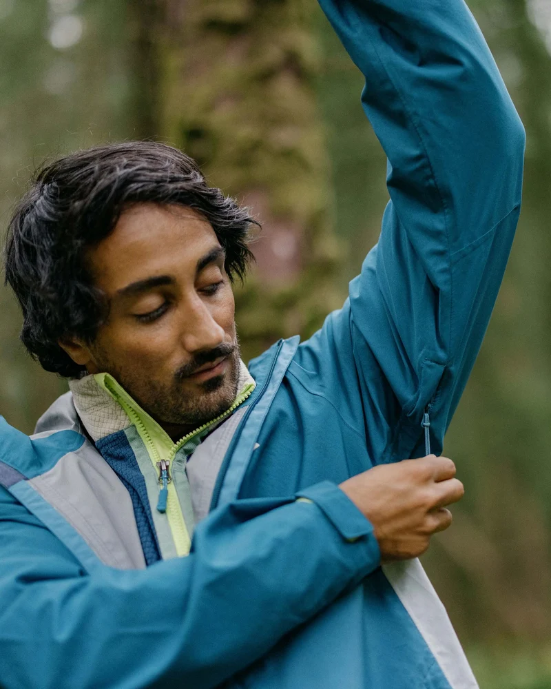 Downpour Wasserdichte Jacke - Tidal Blue/Blue Steel