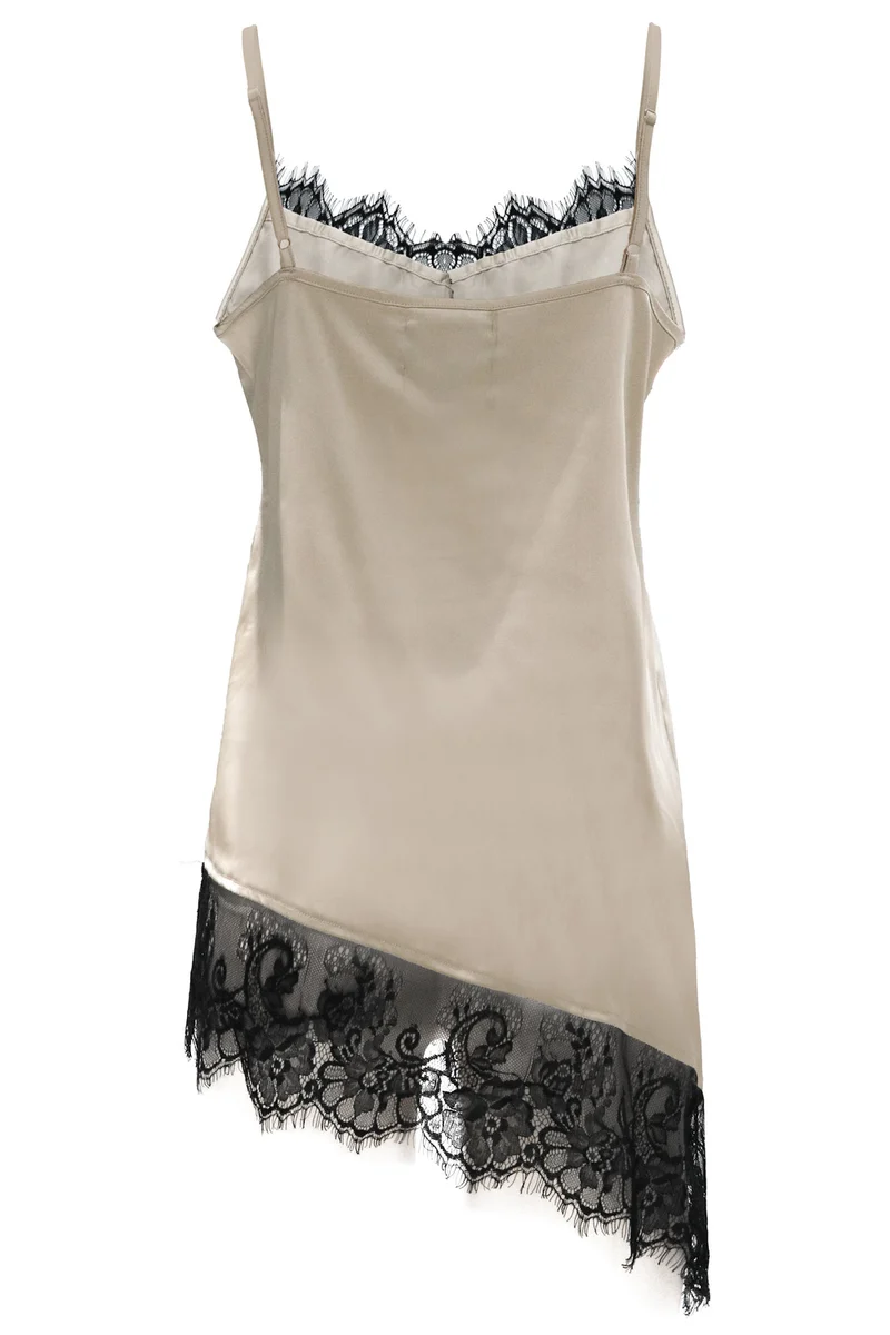 Lola Asymteric Top | Champagne Black
