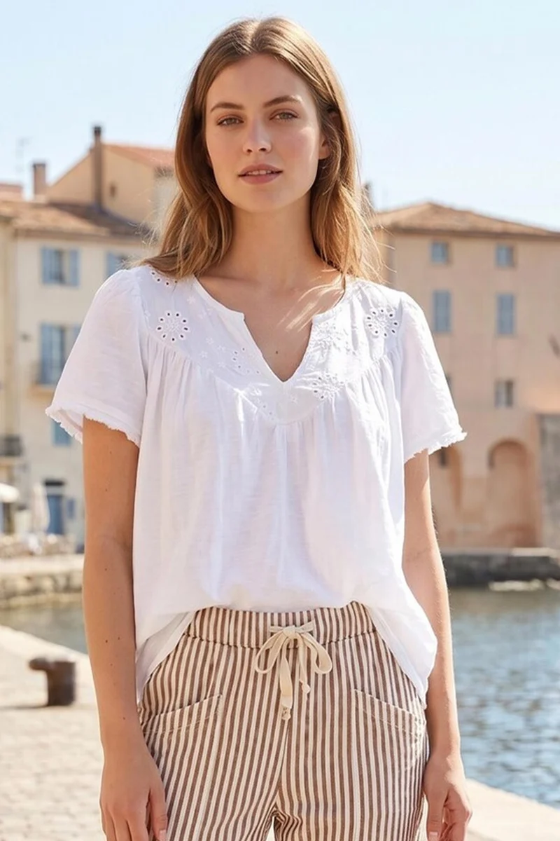 Juniper Top 6323 | White