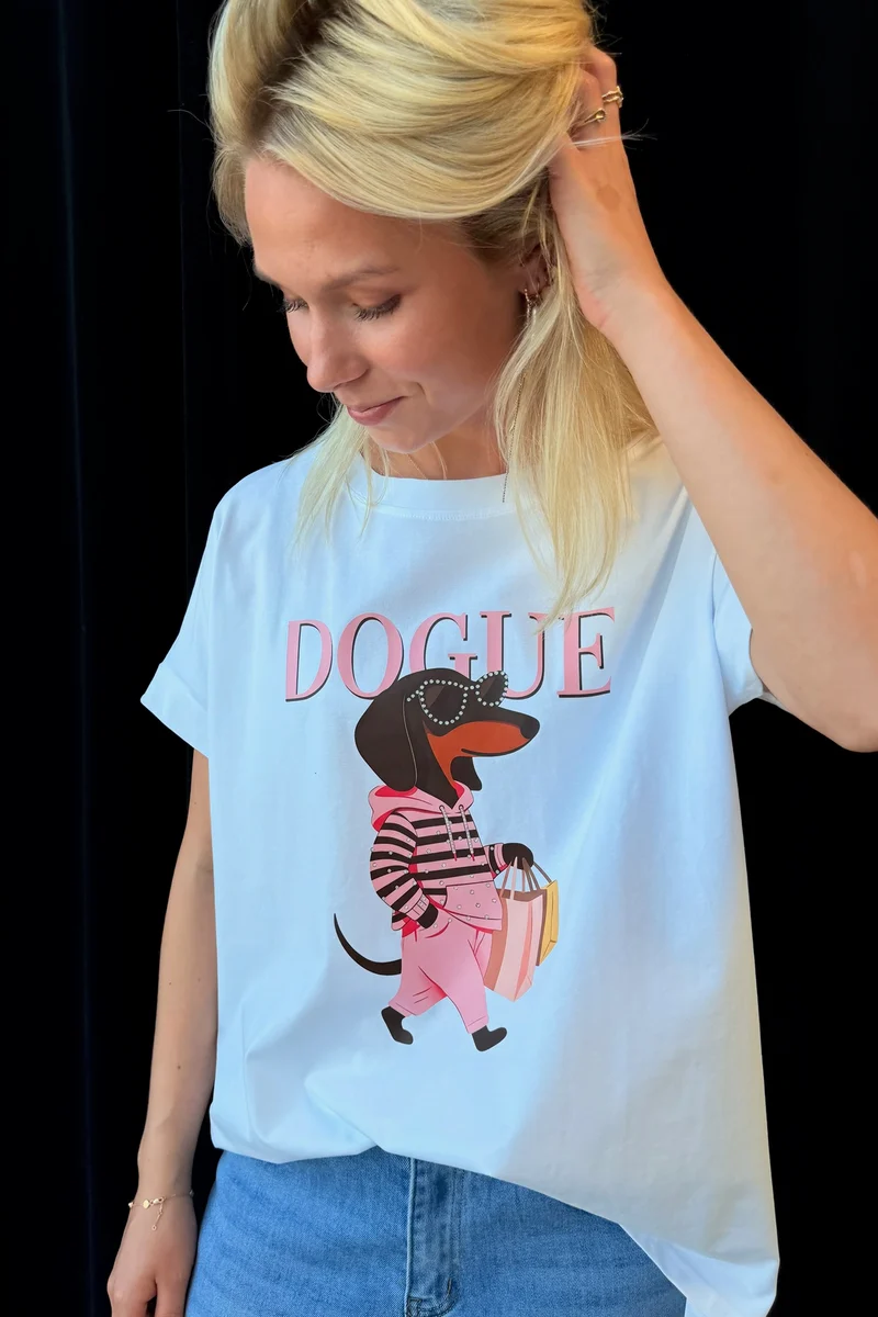 Douge cotton tee | White