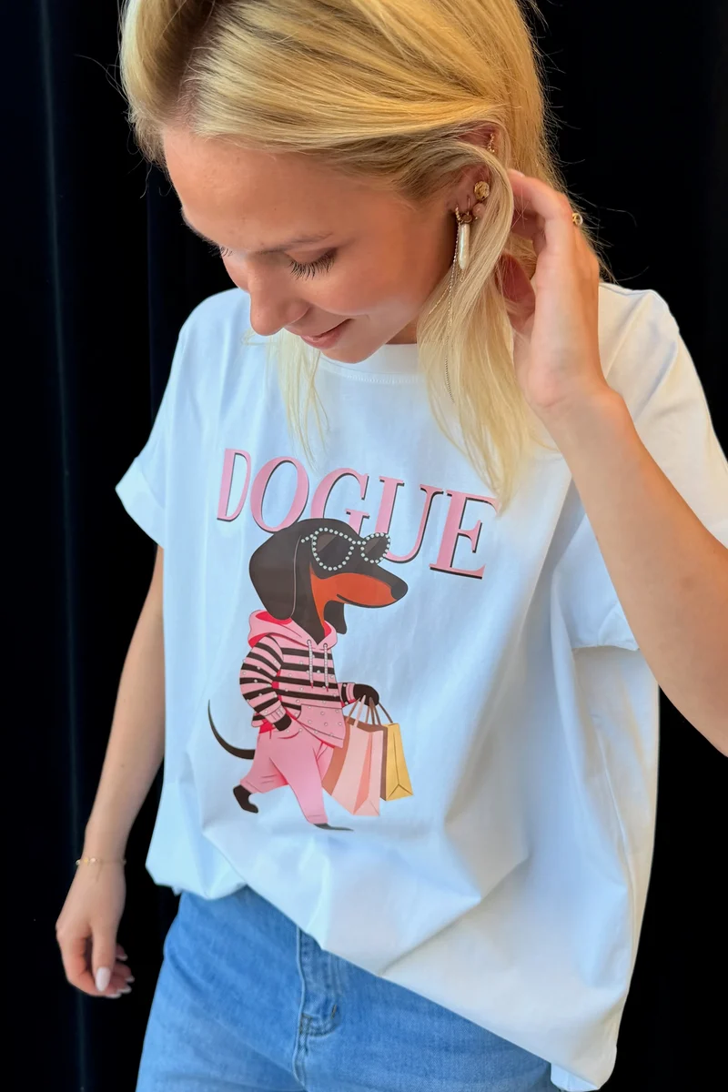 Douge cotton tee | White
