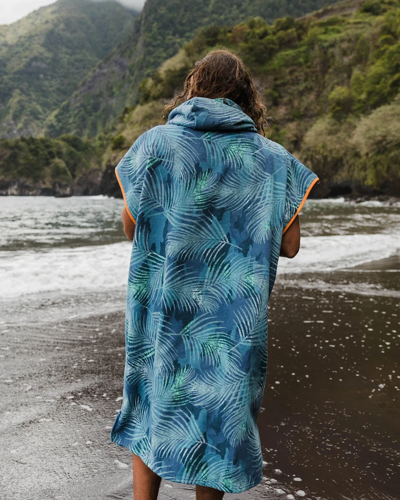 Tulum Surf-Poncho - Palm Camo Moonlight