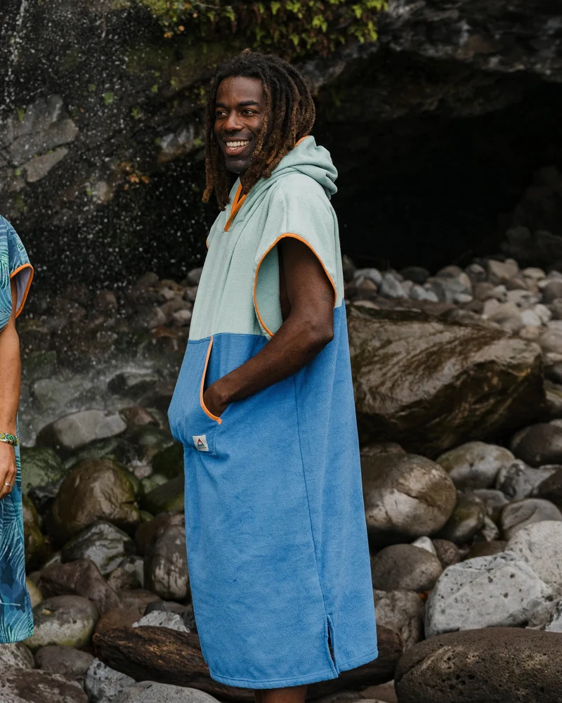 Tulum Surf-Poncho - Surf Spray/ Moonlight Blue