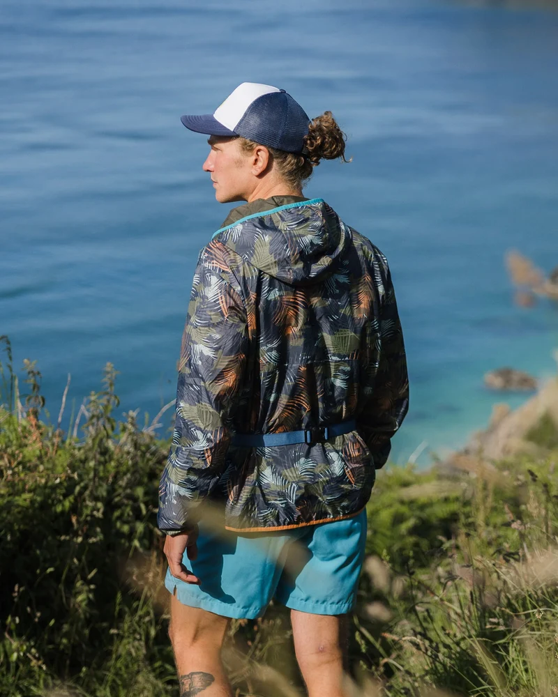 Gusto Windshell Anorak - Palm Camo Apricot