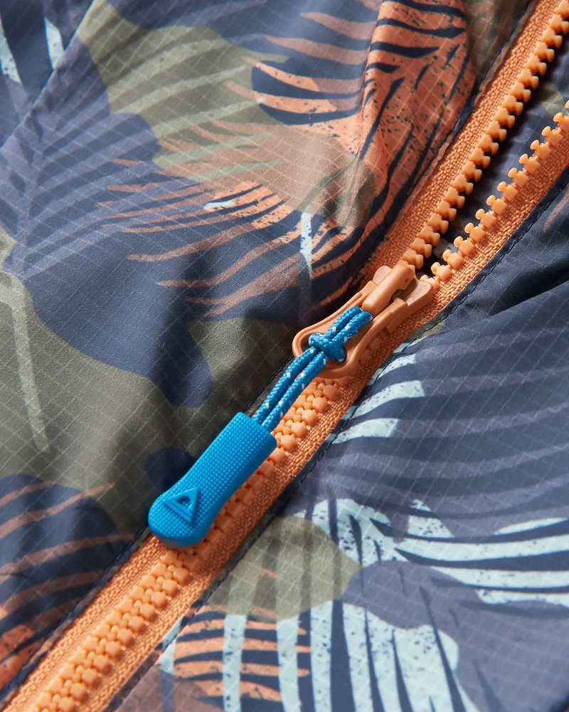 Gusto Windshell Anorak - Palm Camo Apricot