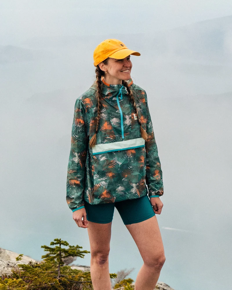 Viento Windshell Anorak - Palm Camo Deep Sea