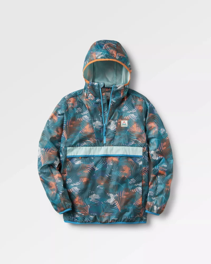 Viento Windshell Anorak - Palm Camo Deep Sea