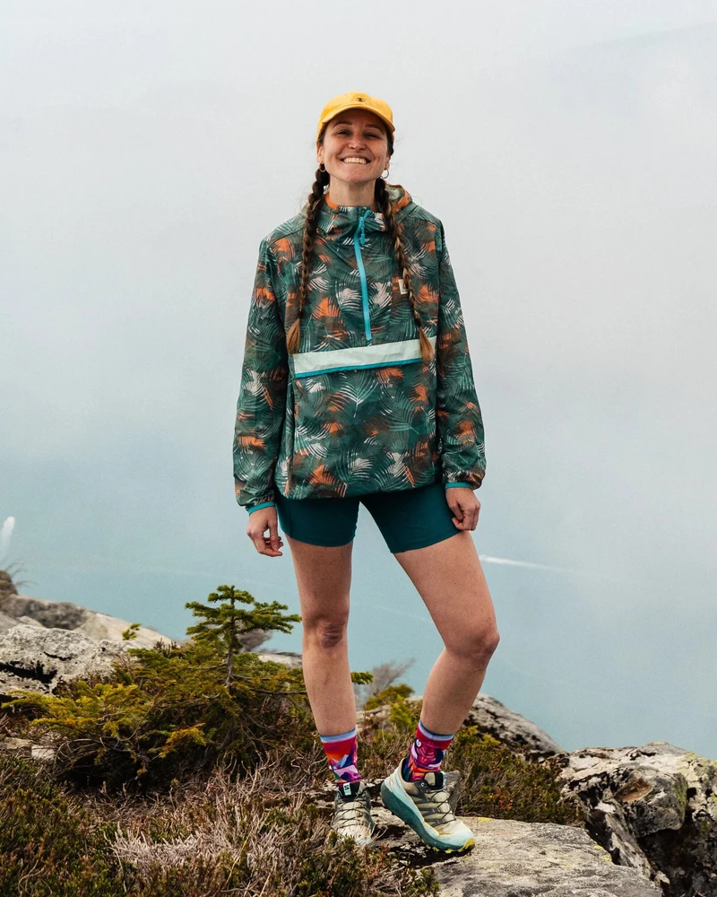 Viento Windshell Anorak - Palm Camo Deep Sea