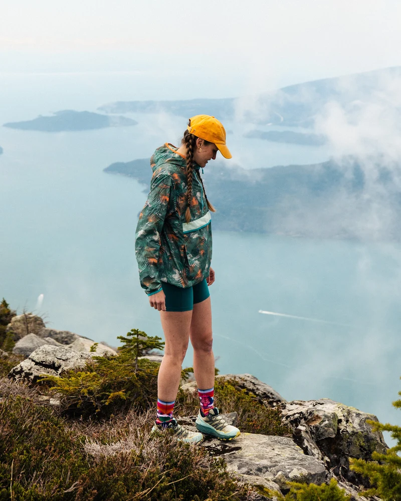 Viento Windshell Anorak - Palm Camo Deep Sea