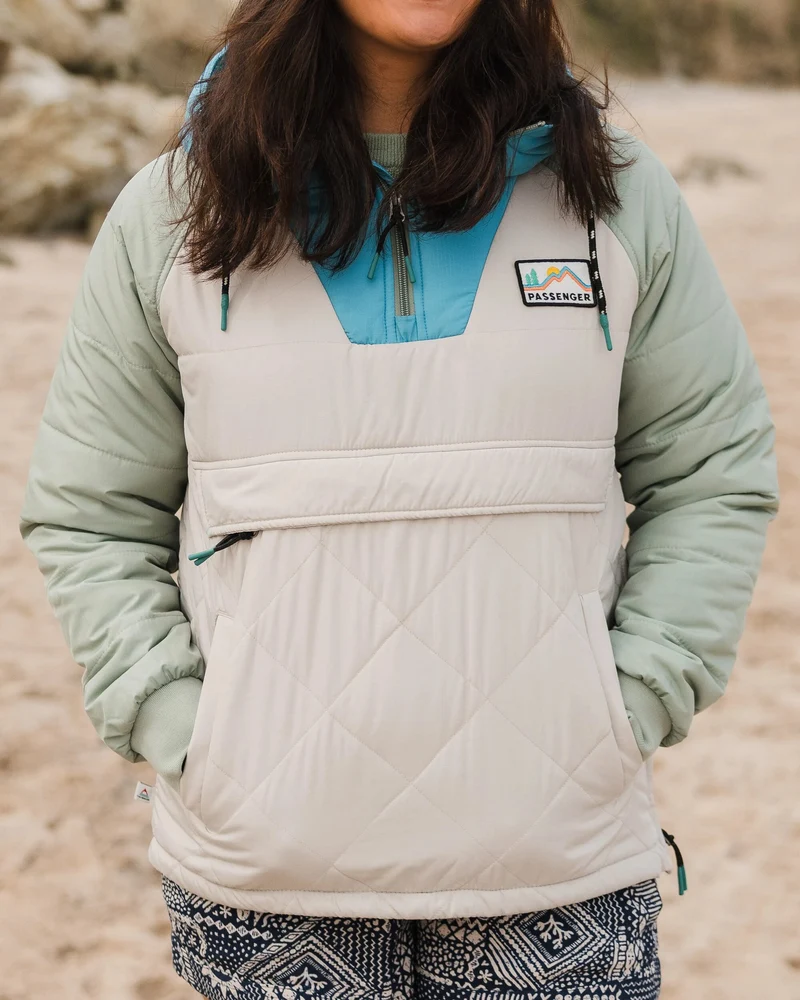 Ozean Isolierter Anorak - Kieselgrau