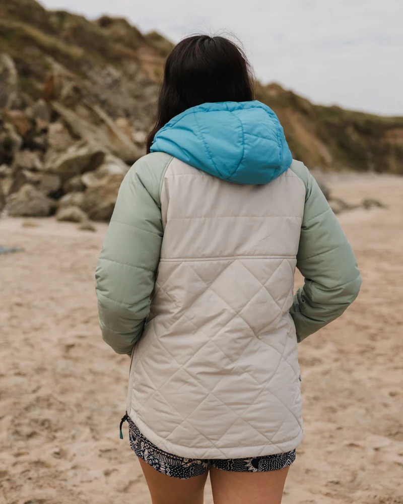 Ozean Isolierter Anorak - Kieselgrau
