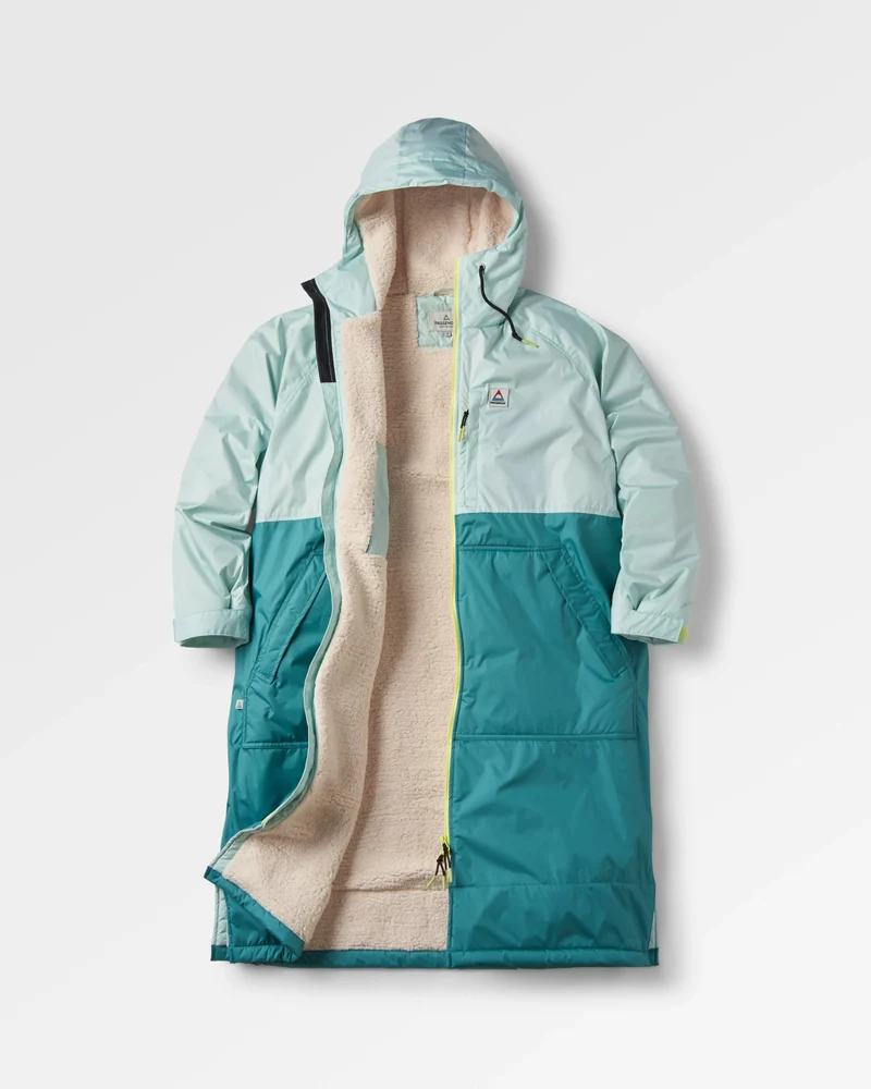Waves Sherpa Lined Surf-Poncho - Surf Spray/Deep Sea