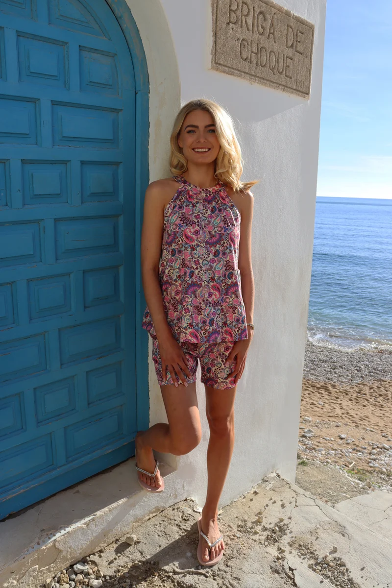 Alma Anni Top | Pink Paisley | Top fra Liberté