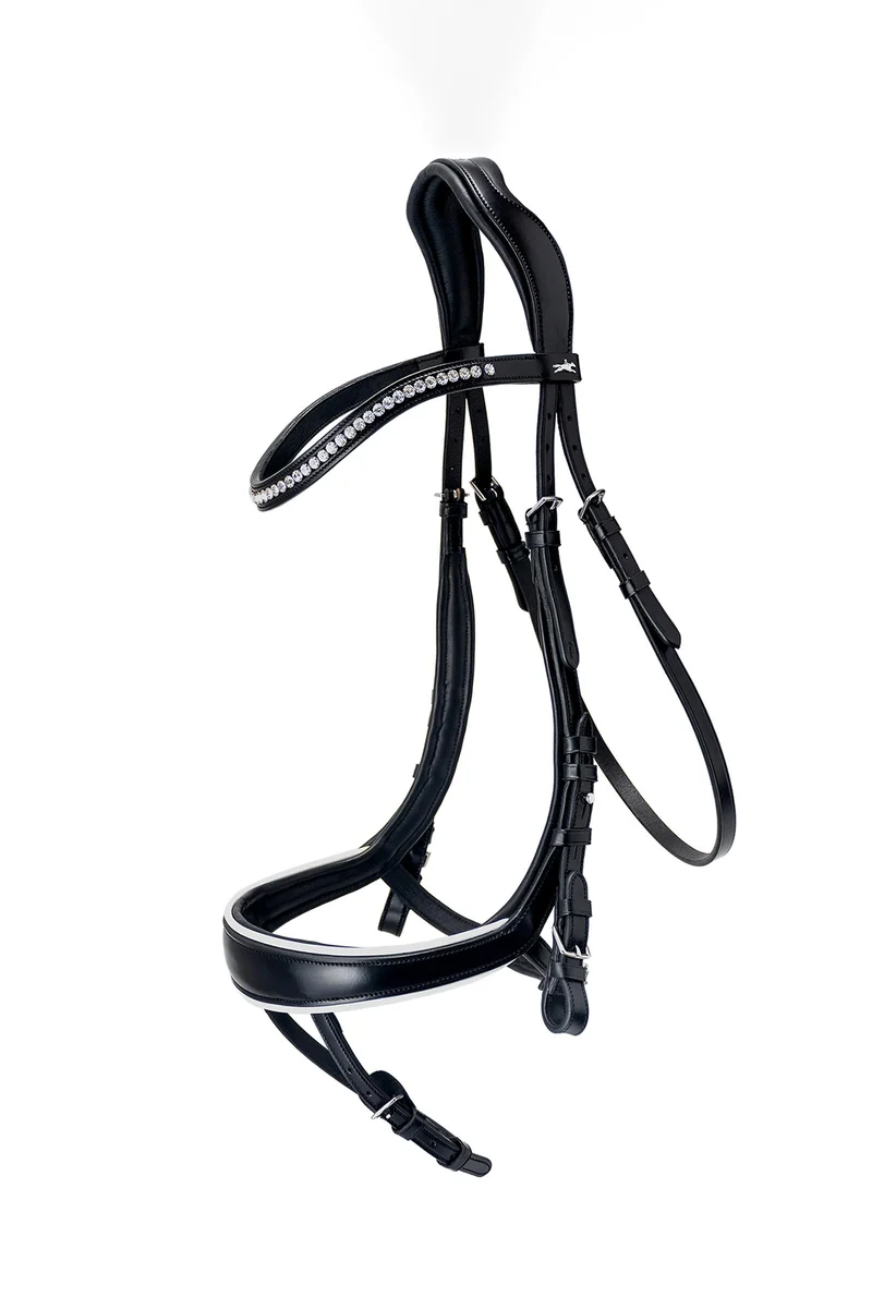 Equitus Beta anatomische Trense Black/White X-Full