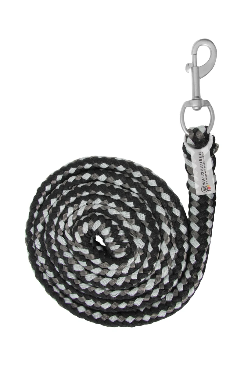 Plus Führstrick mit Karabinerhaken Black/Grey Einheitsgröße