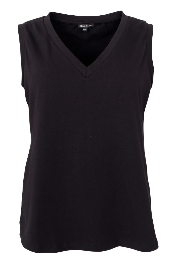 May V-Neck Top | Black | Top fra Black Colour