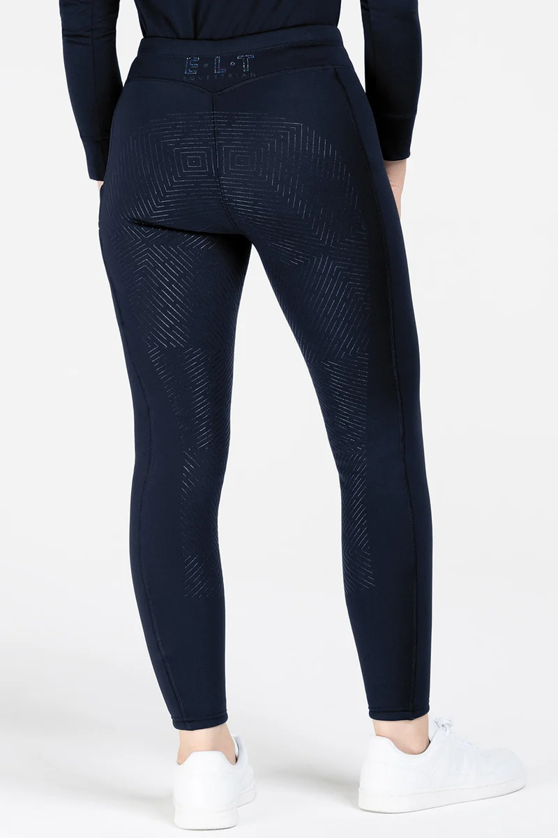 Rica Thermo Teddy Reitleggings für Damen Deepblue 48