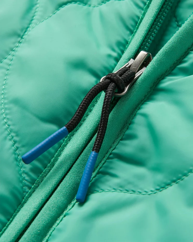 Earthy Sherpa gefütterte Isolierjacke - Grüntanne