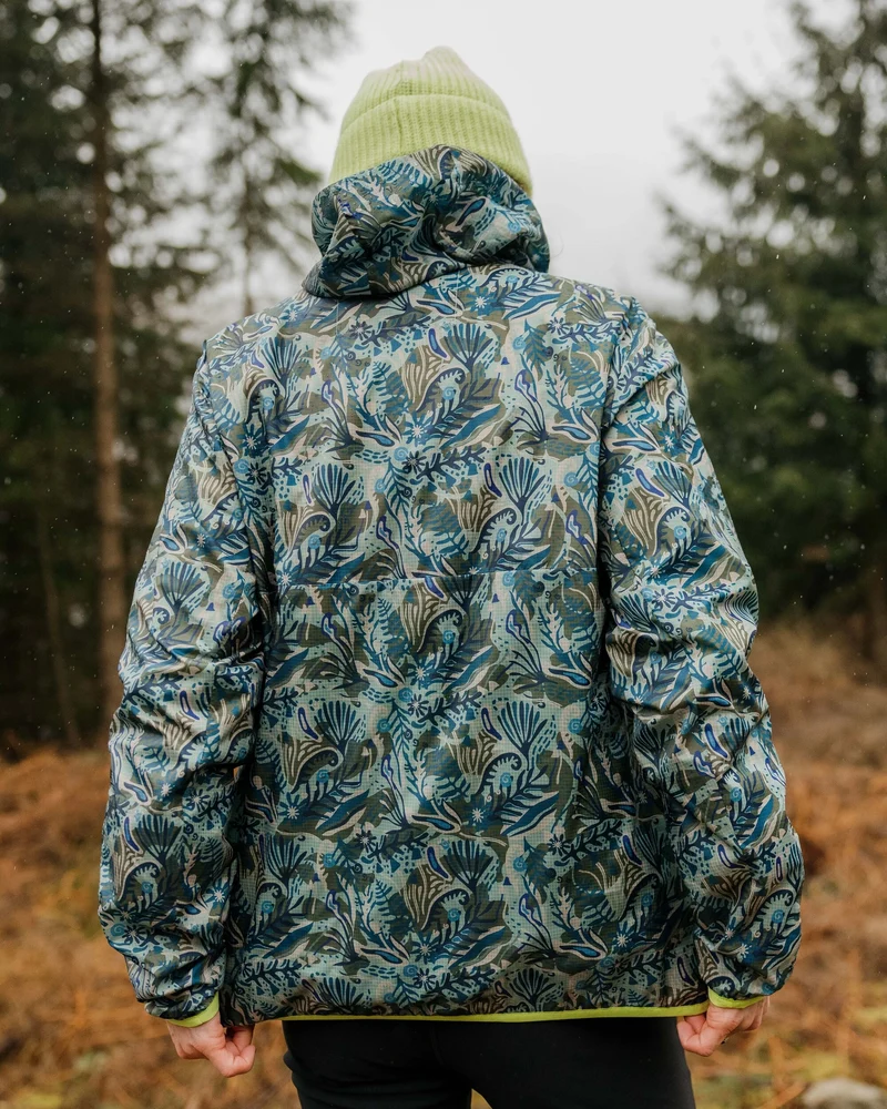 Viento Windshell Anorak - Abstract Seaweed Pistachio