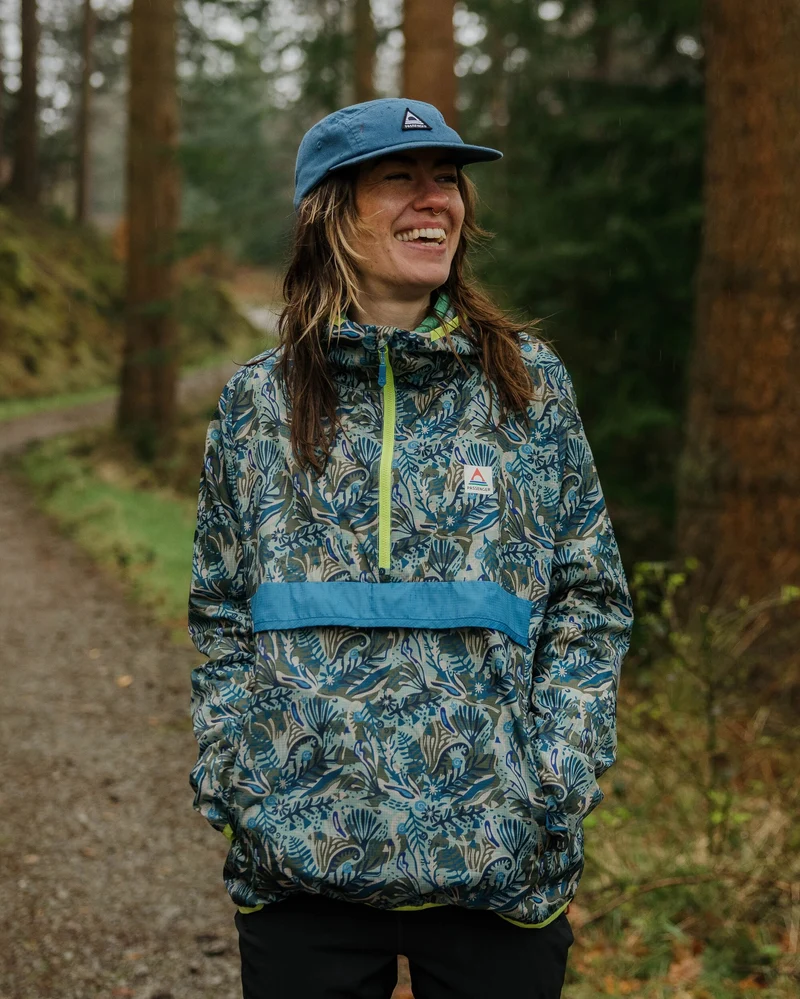 Viento Windshell Anorak - Abstract Seaweed Pistachio