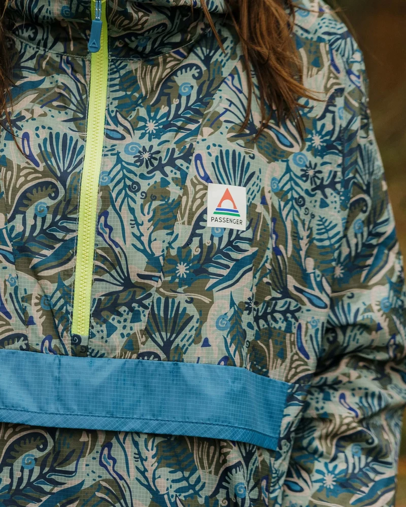 Viento Windshell Anorak - Abstract Seaweed Pistachio