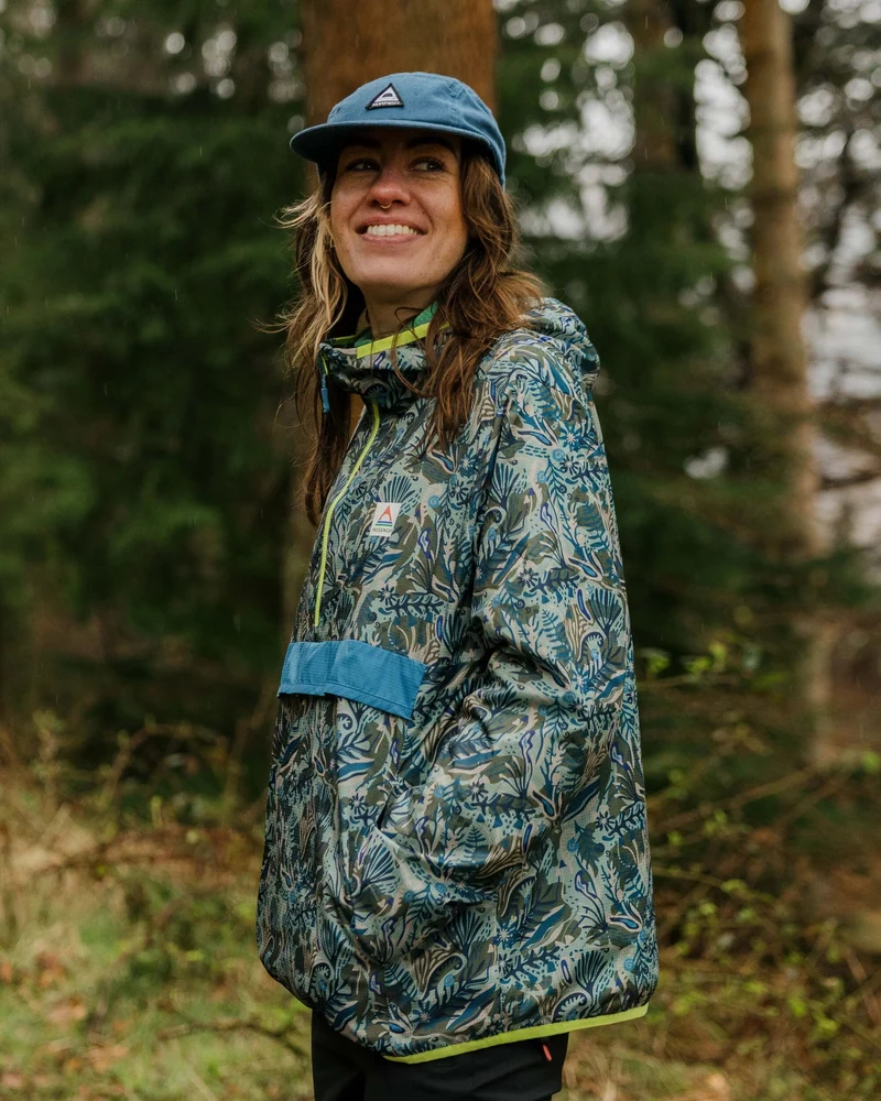 Viento Windshell Anorak - Abstract Seaweed Pistachio