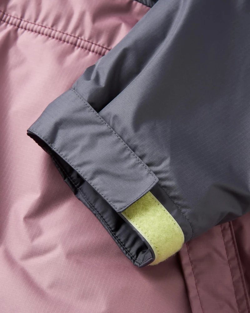 Waves Sherpa Lined Surf-Poncho - Grape / Charcoal